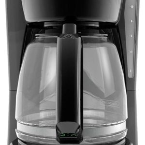 BLACK+DECKER 12-Cup Digital Coffee Maker, Programmable, Washable Basket Filter, Sneak-A-Cup, Auto Brew, Water Window, Keep Hot Plate, Black