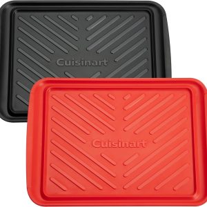 Cuisinart CPK-200 Grilling Prep and Serve Trays, Black and Red Large 17 x 10. 5