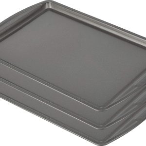 GoodCook Everyday Nonstick Carbon Steel 13” x 9” Baking Sheet Set, 3 Pack – Standard-Sized Carbon Steel Cooking Pans, Bakeware Set, Cookie Sheets for Baking, Oven Pan Set